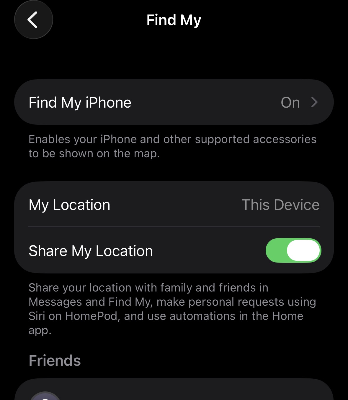 Safety Check on an iPhone
